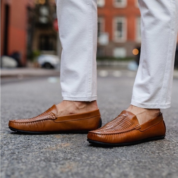 Blake Mckay Quinton Woven Driver Leather Slip on loafers size 8 main image 4